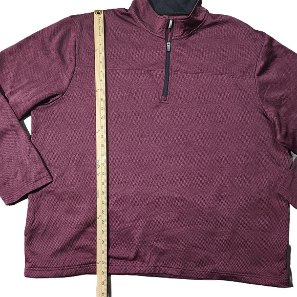 Grand Slam Mens Purple Long Sleeve Quarter Zip Sweater Size XXL - Picture 2 of 7
